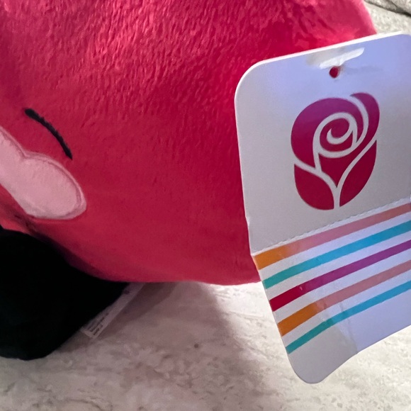 American Greetings Heart-Shaped Plush Pillow with Black Legs - Picture 4 of 4